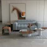 Mała Kanapa 2 Osobowa z Funkcją Spania Candy Mini – Sofa do Kawalerki
